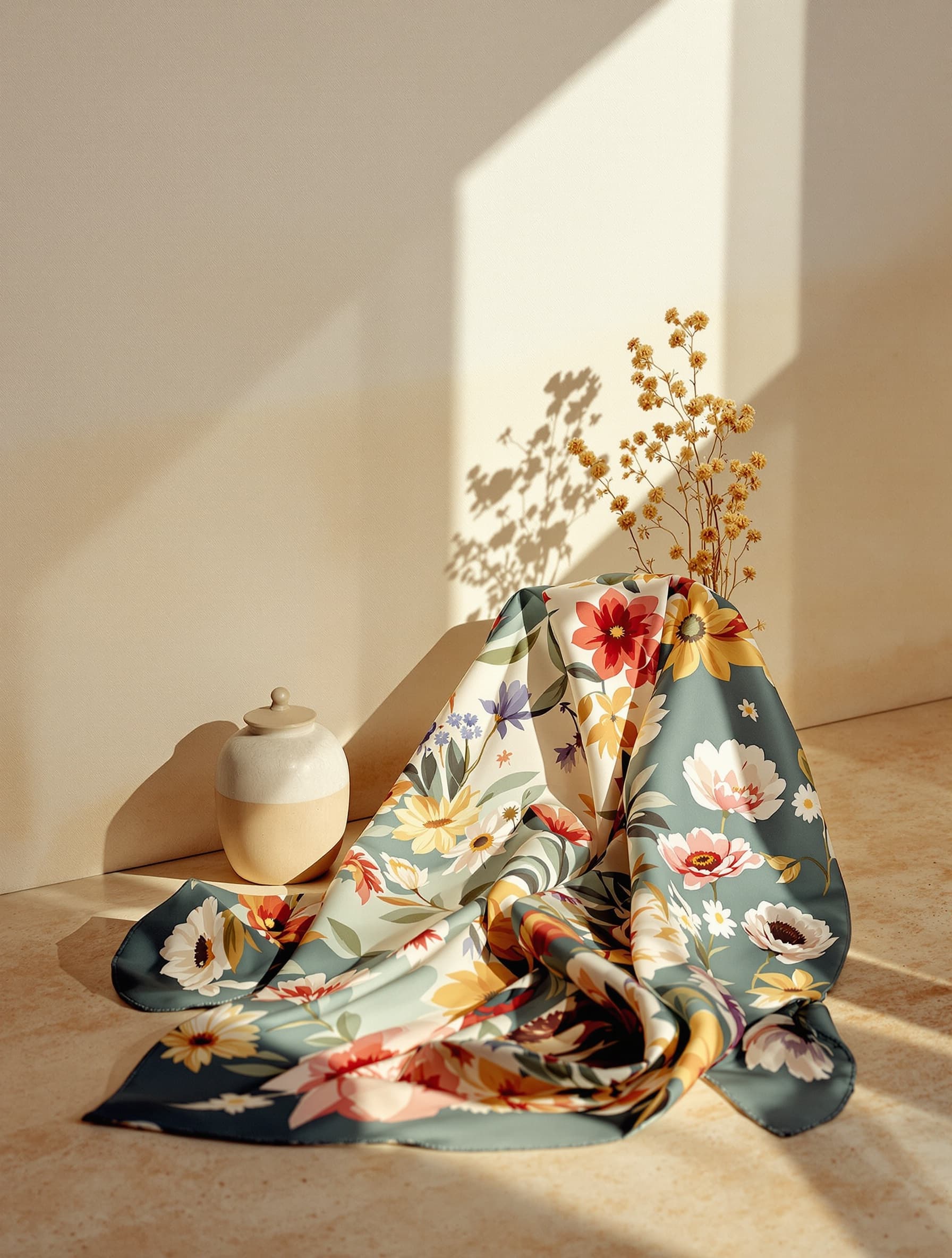 Botanical Silk Scarf