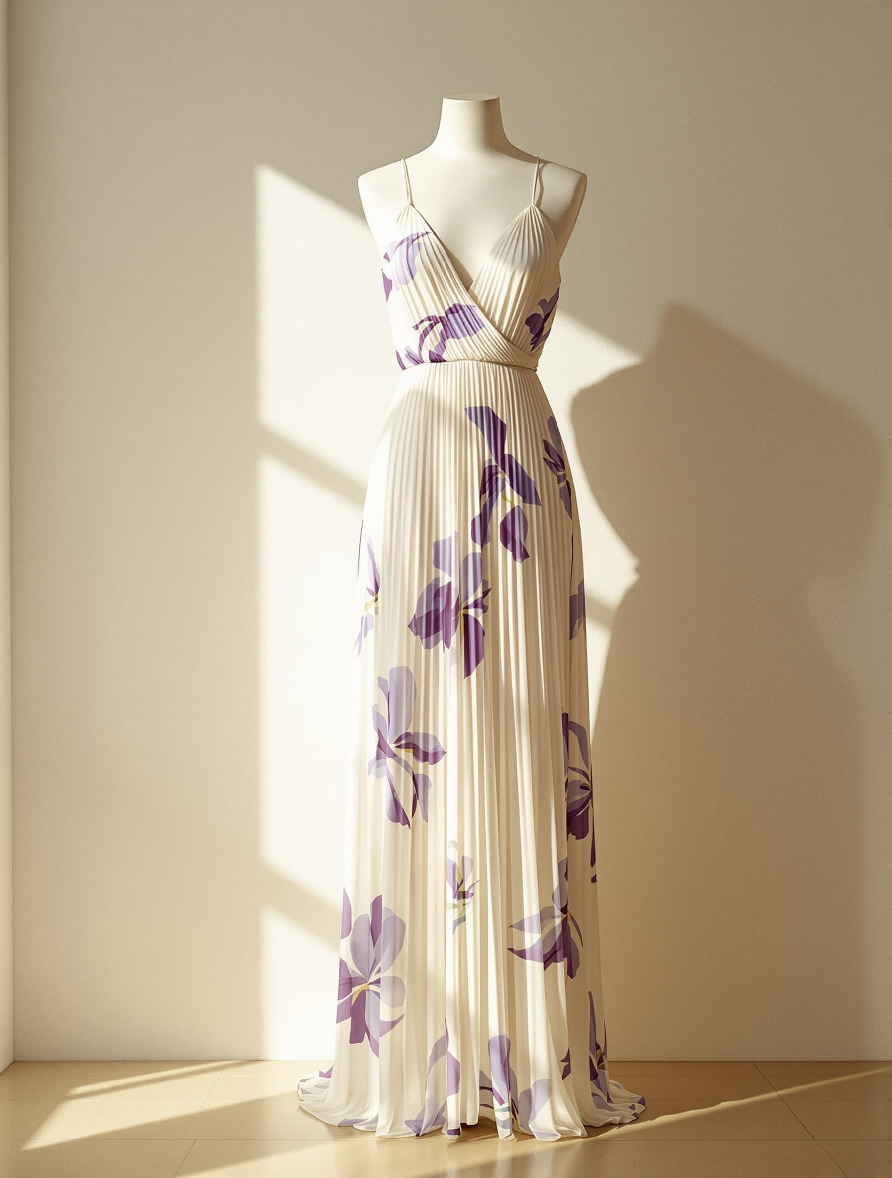 Iris Pleated Maxi Dress