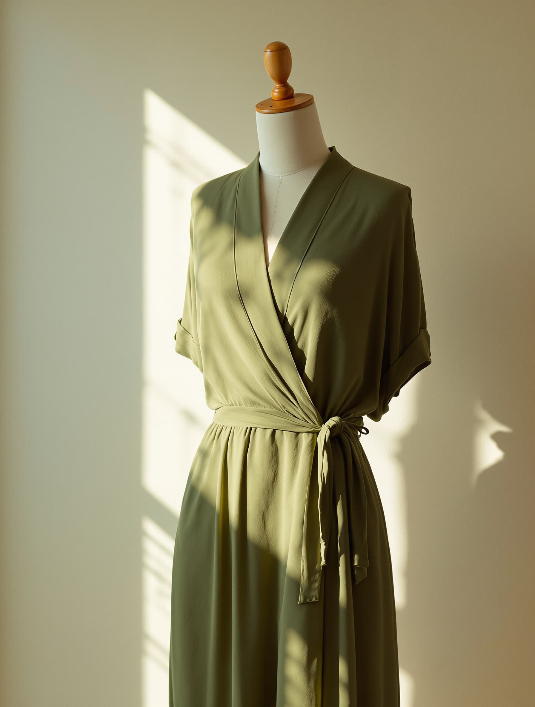 Olive Grove Wrap Dress