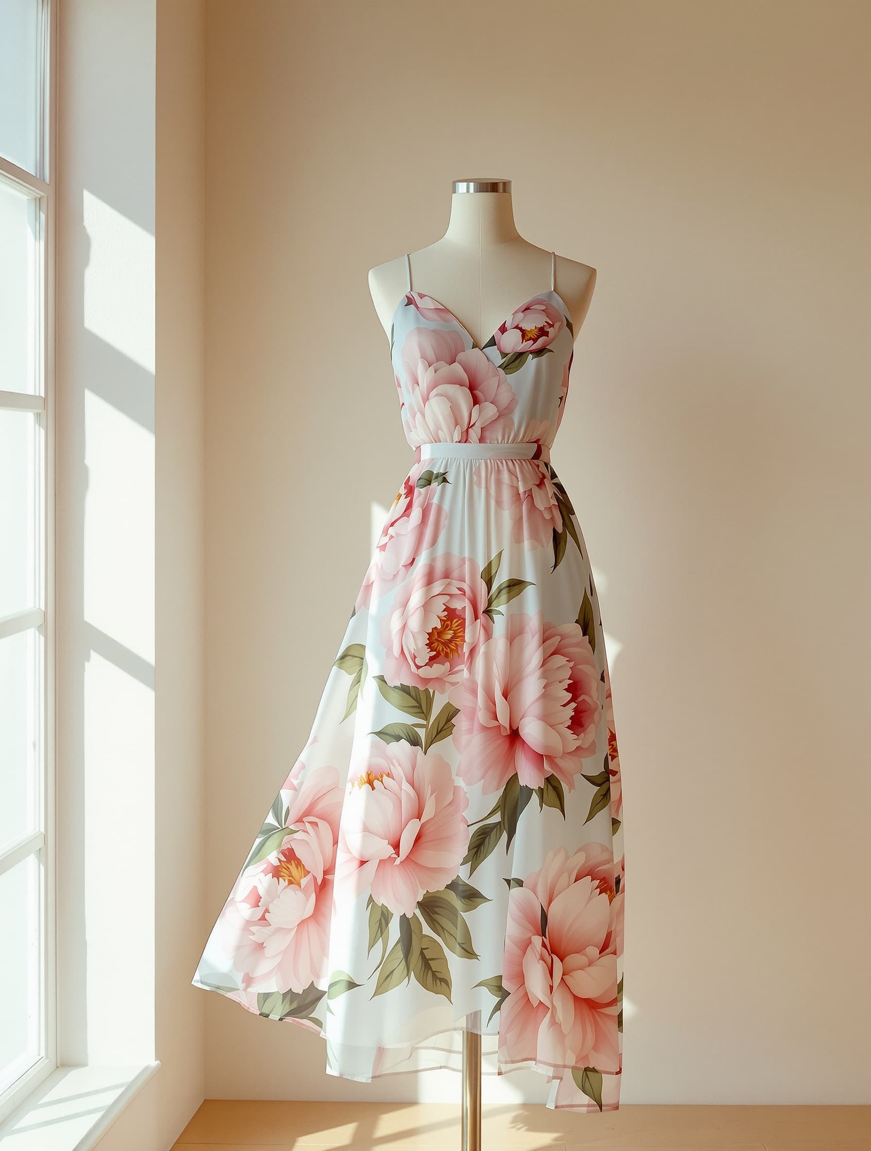Peonia Chiffon Midi
